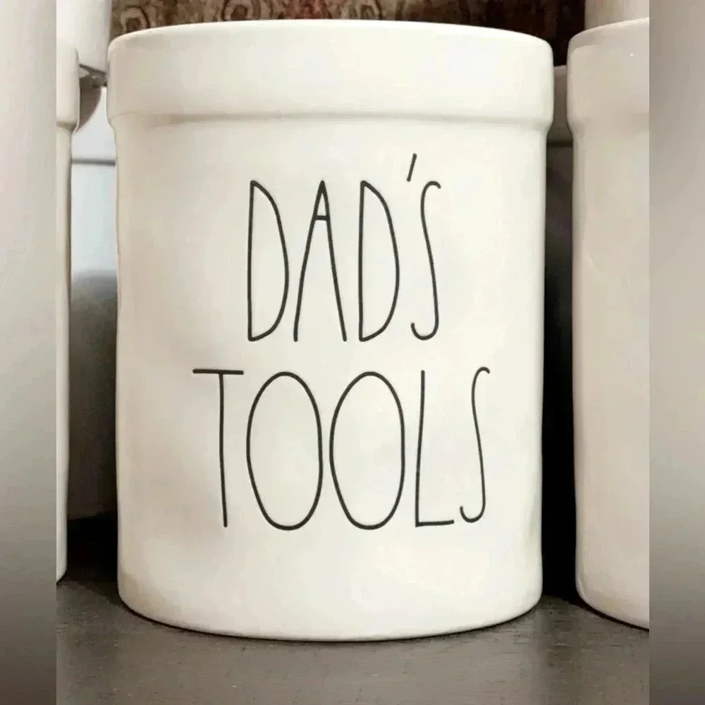 ‼️SALE‼️ Rae Dunn Collection by Magenta Kitchen Utensil Holder/Crock DAD’S TOOLS